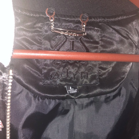 Odyn Black & White Floral Jacket - Large - Picture 7 of 7